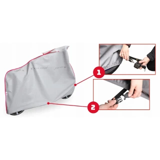 Pokrowiec na Rower Etui Klamra Ściągacz XXL 190 - 210 cm UV Oddychający Zima Lato Mocny