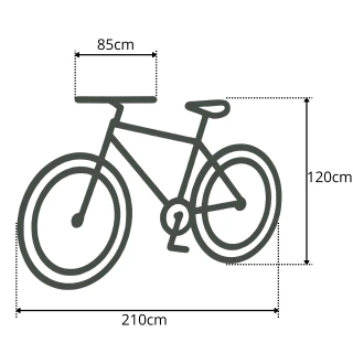 Pokrowiec na Rower Etui Klamra Ściągacz XXL 190 - 210 cm UV Oddychający Zima Lato Mocny