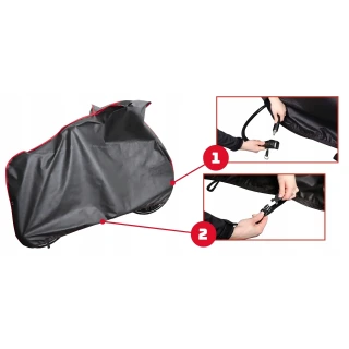 Pokrowiec na Rower z Etui Klamra Ściągacz L 160 - 175 cm UV Oddychający Zima Lato Mocny