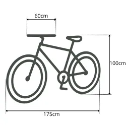 Pokrowiec na Rower z Etui Klamra Ściągacz L UV Oddychający Zima Lato Mocny