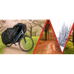 Pokrowiec na Rower z Etui Klamra Ściągacz M UV Oddychający Zima Lato Mocny