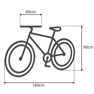 Pokrowiec na Rower z Etui Klamra Ściągacz M 145 - 160 cm UV Oddychający Zima Lato Mocny