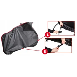 Pokrowiec na Rower z Etui Klamra Ściągacz S UV Oddychający Zima Lato Mocny