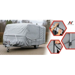 Pokrowiec na Przyczepę Kempingową Kemping Szyty na Miarę 4-Warstwy Pasy