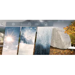 Pokrowiec na Przyczepę Kempingową Niewiadów N126 4-warstwy + 4x Pas