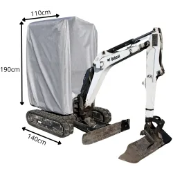 Pokrowiec na minikoparkę - kabina - NAVA GROUP