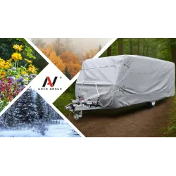 Pokrowiec na Przyczepę Kempingowa 350-380 Kemping Plandeka 4-warstwy UV