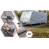 Pokrowiec na Przyczepę Kempingowa 380-410 Kemping Plandeka 4-warstwy UV