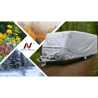 Pokrowiec na Przyczepę Kempingowa 410-440 Kemping Plandeka 4-warstwy UV