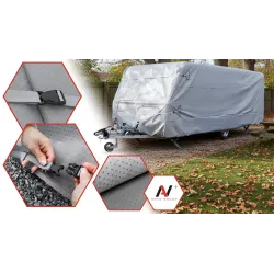 Pokrowiec na Przyczepę Kempingowa 530-560 Kemping Plandeka 4-warstwy UV