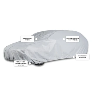 Pokrowiec na samochód Renault Megane III 2009-2016r hatchback practic + pas - NAVA GROUP