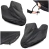 Pokrowiec na Motocykl z Kufrem M 225x120 Plandeka Motor Ściągacz UV Czarny
