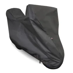Pokrowiec na Motocykl z Kufrem M 225x120 Plandeka Motor Ściągacz UV Czarny
