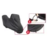 Pokrowiec na Motocykl z Kufrem M 225x120 Plandeka Motor Ściągacz UV Czarny