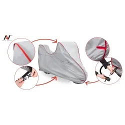 Pokrowiec na Motocykl z Kufrem M 225x120 Wodoodporny Motor UV Practic PAS