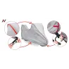 Pokrowiec na Motocykl z Kufrem M 225x120 Wodoodporny Motor UV Practic PAS