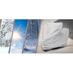 Pokrowiec na Motocykl z Kufrem M 225x120 MIĘKKI Motor Klamra Exclusive