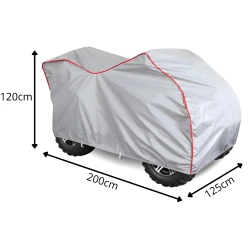 Pokrowiec na Quad z Kufrem M 170-200cm Plandeka Wodoodporny UV Practic