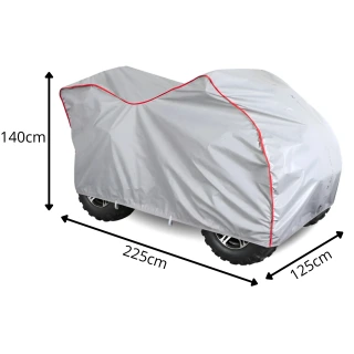 Pokrowiec na Quad z Kufrem L 200-225cm Plandeka Wodoodporny UV Practic