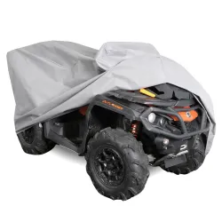 Pokrowiec na Quad z Kufrem L 200-225 Plandeka Ochrona UV Classic Szary