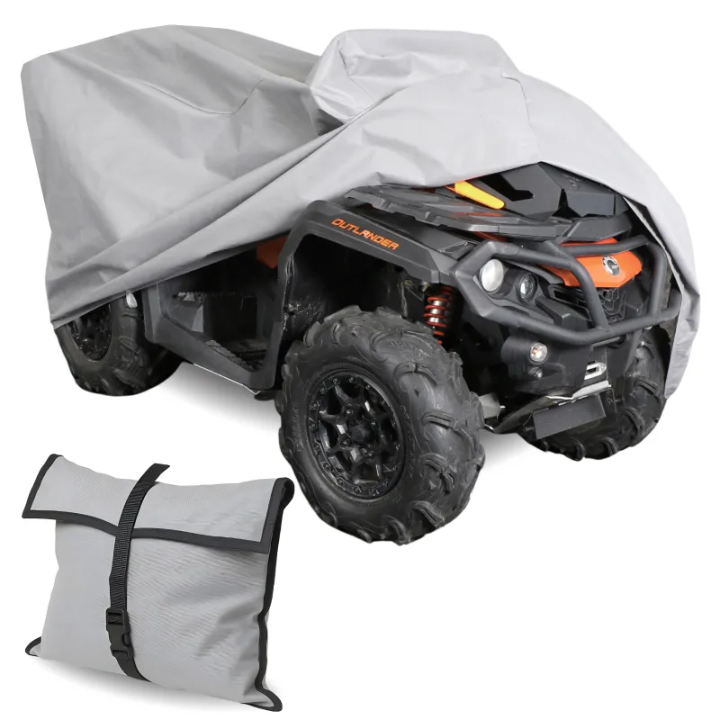 Pokrowiec na Quad z Kufrem XL 225-250 Plandeka Ochrona UV Classic Szary