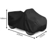 Pokrowiec na Quad L 200-225cm Plandeka Ochrona UV Classic Czarny
