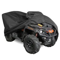 Pokrowiec na Quad z Kufrem XL 225-250cm Plandeka Ochrona UV Classic Czarny