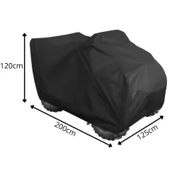 Pokrowiec na Quad z Kufrem M 170-200 Plandeka Ochrona UV Classic Czarny