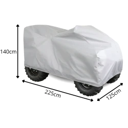 Pokrowiec na Quad z Kufrem L 200-225cm Plandeka Miękki Ochrona UV Exclusive
