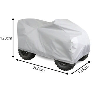 Pokrowiec na Quad z Kufrem M 170-200cm Plandeka Miękki Ochrona UV Exclusive