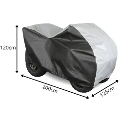 Pokrowiec na Quad z Kufrem M 170-200cm Plandeka Wodoodporny UV Multi