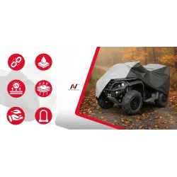 Pokrowiec na Quad z Kufrem M 170-200cm Plandeka Wodoodporny UV Multi