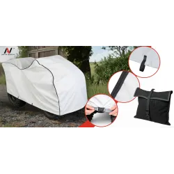 Pokrowiec na Quad z Kufrem L 200-225cm Plandeka Transportowy Mocny Solid