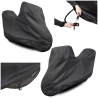 Pokrowiec na Motocykl z Kufrem XL 265x127 Plandeka Motor Ściągacz UV Czarny