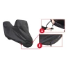 Pokrowiec na Motocykl z Kufrem XL 265x127 Plandeka Motor Ściągacz UV Czarny