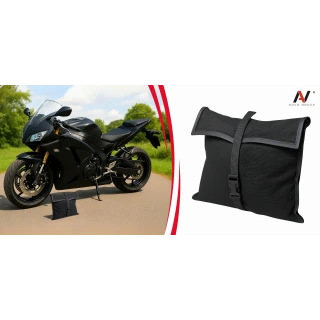 Pokrowiec na Motocykl XL 240x127 Plandeka Motor Ściągacz Ochrona UV Czarny