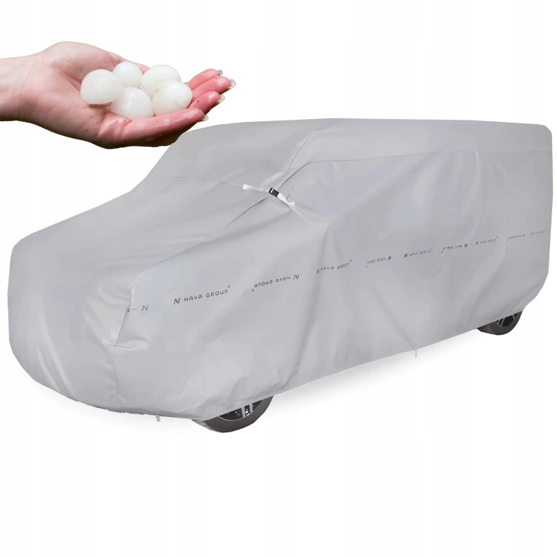 Pokrowiec przeciwgradowy 14mm S2 hatchback 355-380cm + pas - NAVA GROUP
