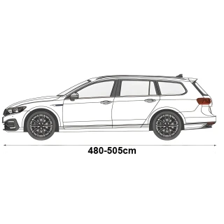 Pokrowiec przeciwgradowy 7mm L2 kombi 480-505cm + pas - NAVA GROUP