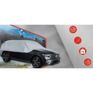 Pokrowiec półpokrowiec na samochód suv practic L szary - NAVA GROUP