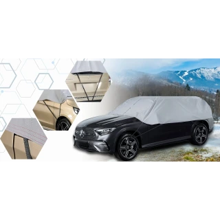Pokrowiec półpokrowiec na samochód suv practic L szary - NAVA GROUP