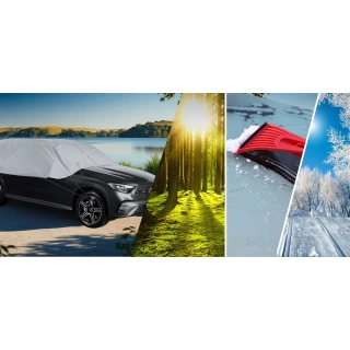Pokrowiec półpokrowiec na samochód suv practic L szary - NAVA GROUP